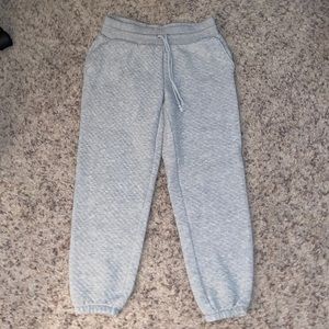 Grey sweatpants